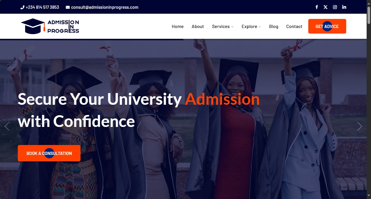 Admission in Progress